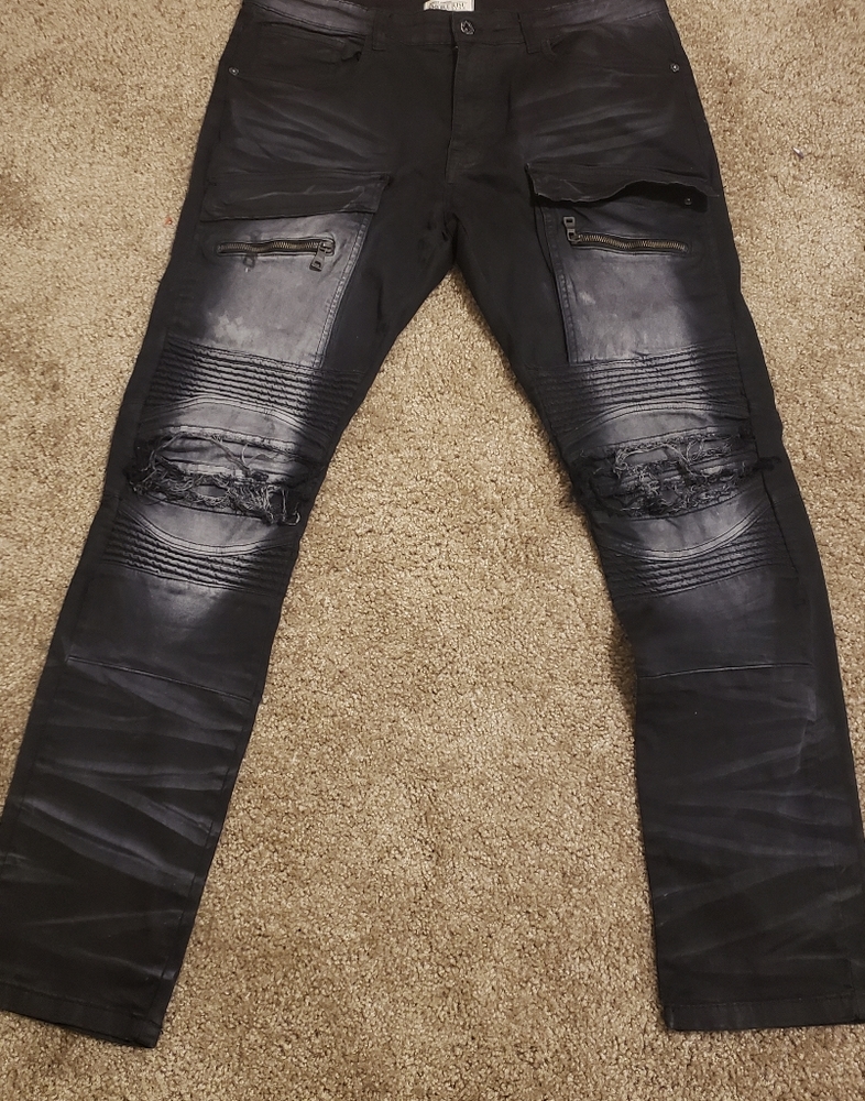 Smoke Rise Biker/Moto Jeans